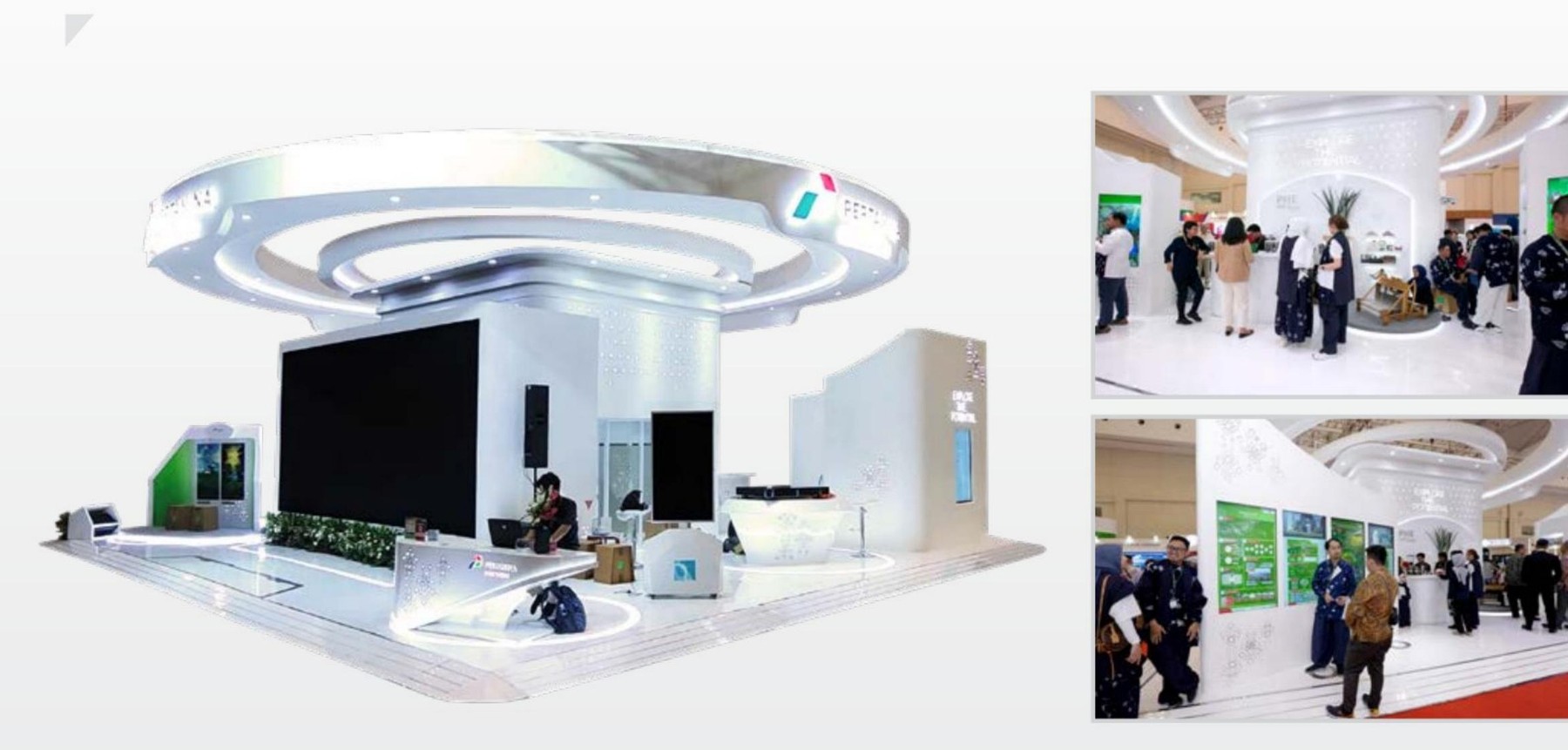 Pertamina Hulu Energi exhibition stand concept and photographs at IPA 2024