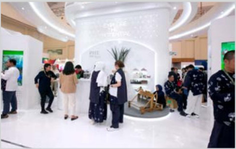 Pertamina Hulu Energi exhibition stand at IPA 2024, company portfolio page 32