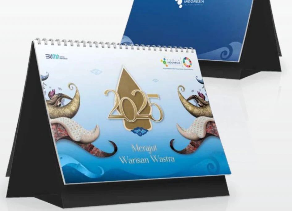 Photograph of calendar Pupuk Indonesia 2025, company portfolio page 69
